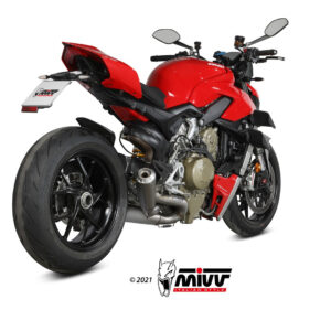 Mivv 2 Slip-On X-M1 titan Ducati Streetfighter V4 2020-22