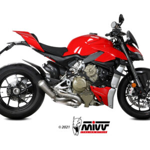Mivv 2 Slip-On X-M1 titan Ducati Streetfighter V4 2020-22