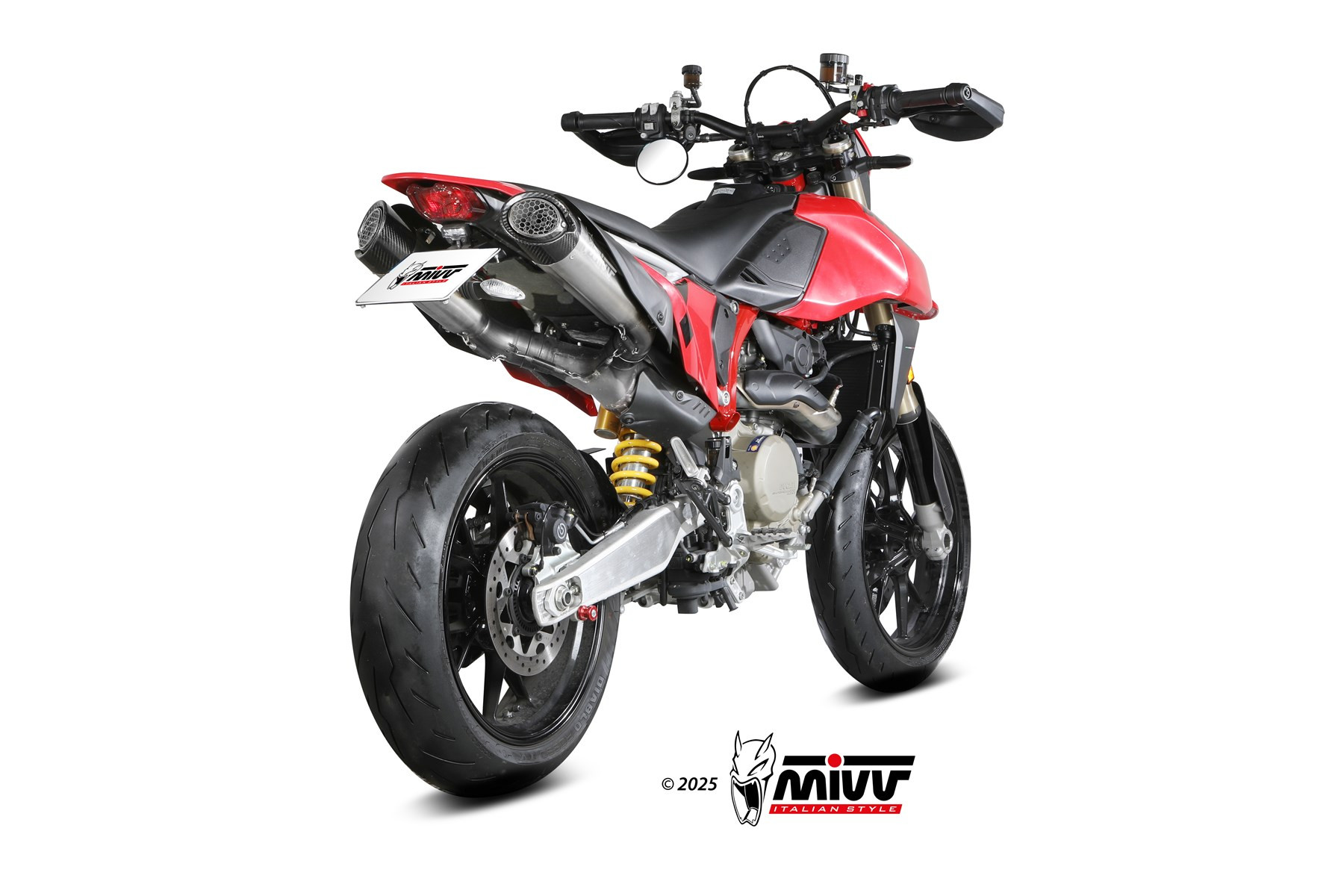 Mivv 2 Slip-On X-M5 Titanio Ducati Hypermotard 698 MONO 2024-2025