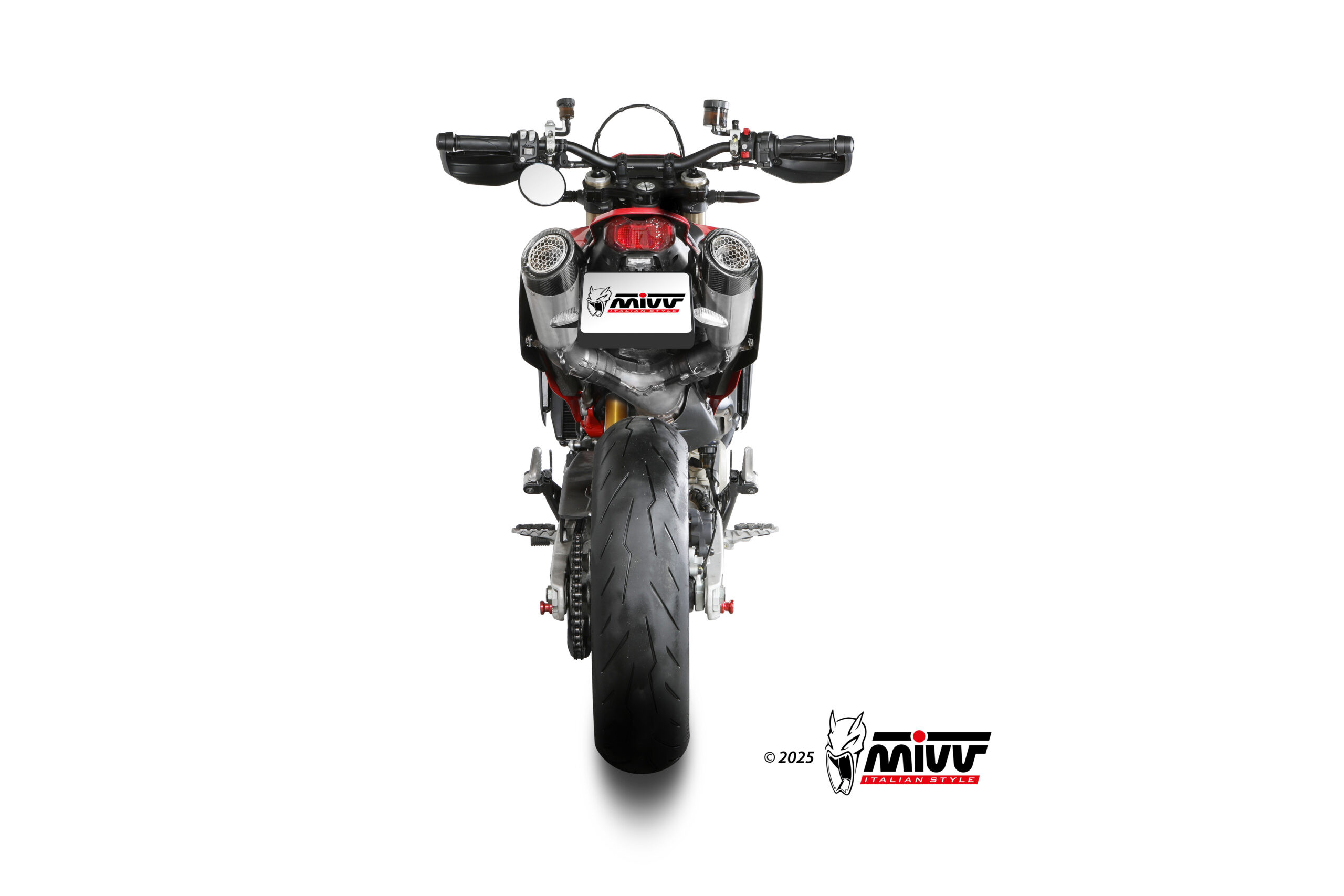 Mivv 2 Slip-On X-M5 Titanio Ducati Hypermotard 698 MONO 2024-2025