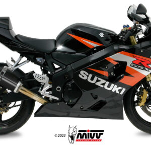 Mivv Bolt-On GP black con tapa carbono Suzuki GSX-R 600 2004-05