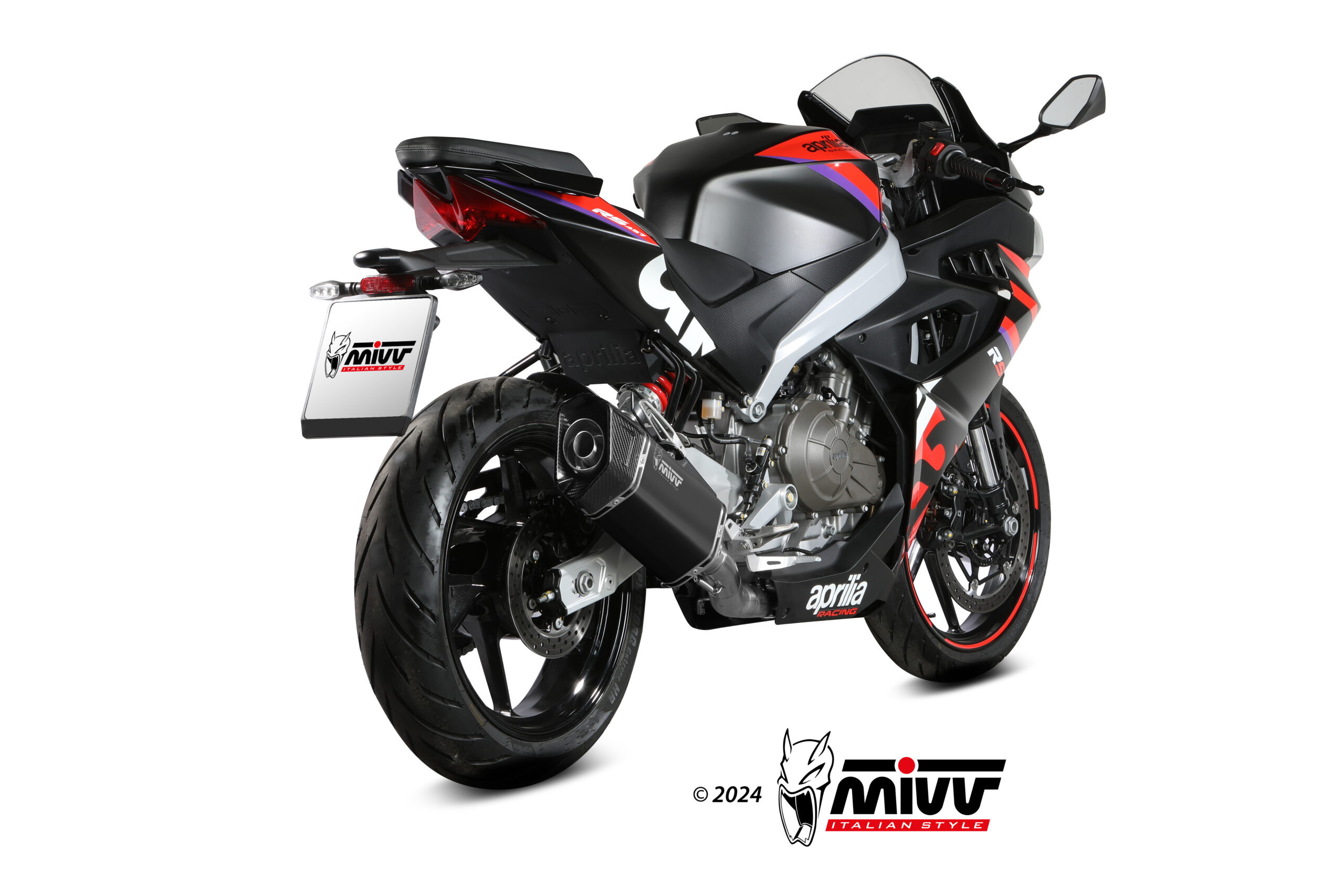 Mivv Full system 2x1 SR-1 Titanium Aprilia RS 457 2024-25