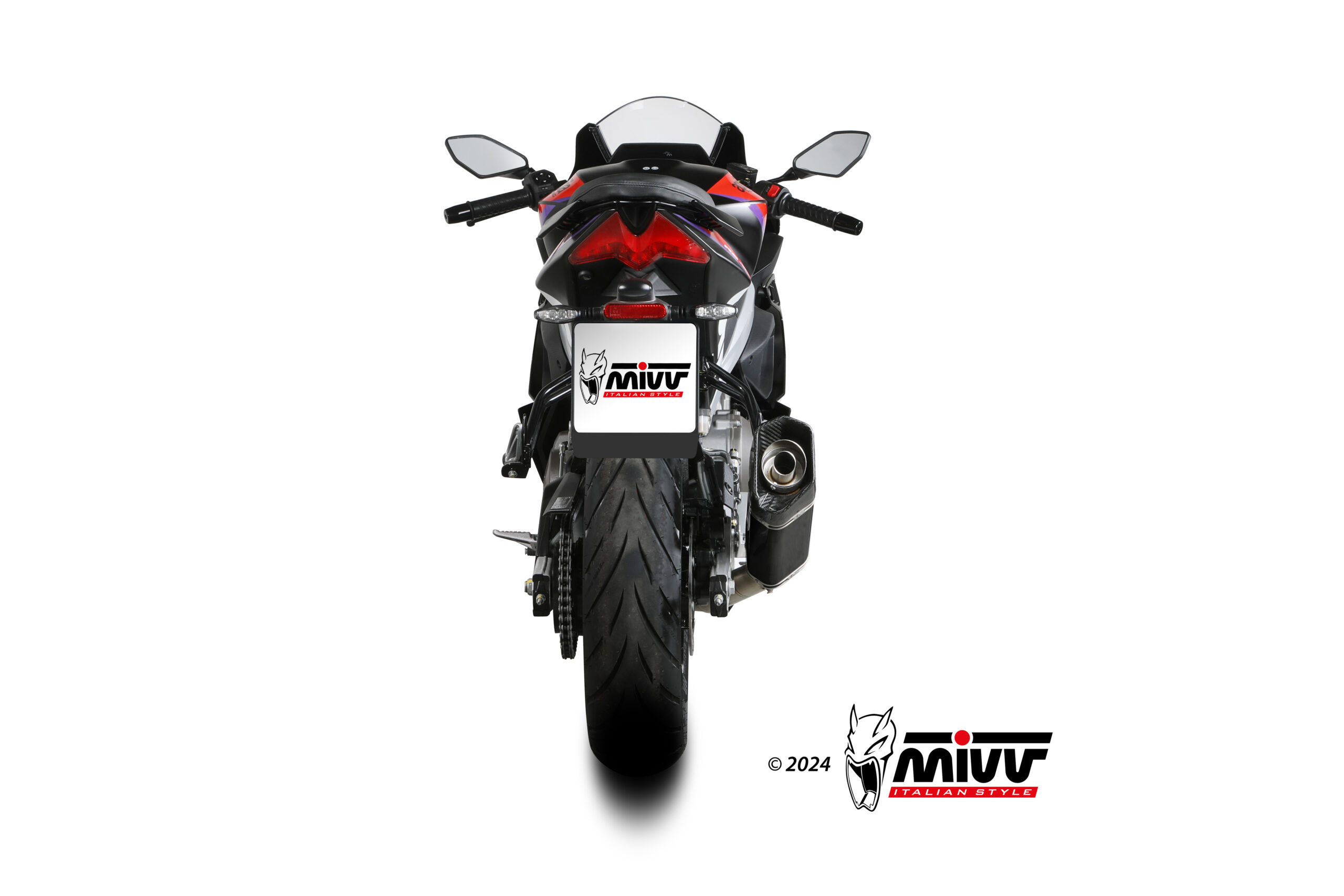 Mivv Full system 2x1 SR-1 Titanium Aprilia RS 457 2024-25