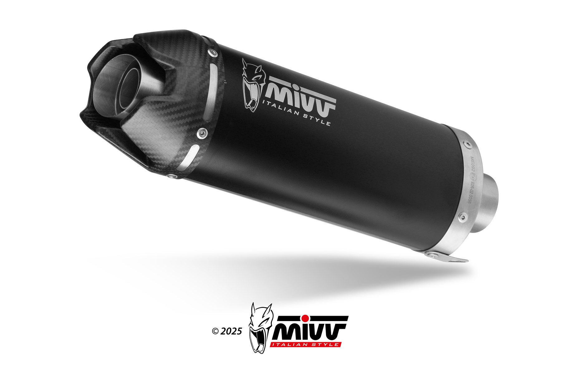 Mivv Escape Completo 4x2x1 AK-1 Black con tapa de carbono Honda CB 650 R 2024-25