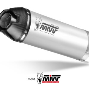 Mivv Escape Completo 4x2x1 AK-1 Titanium con tapa de carbono Honda CB 650 R 2024-25