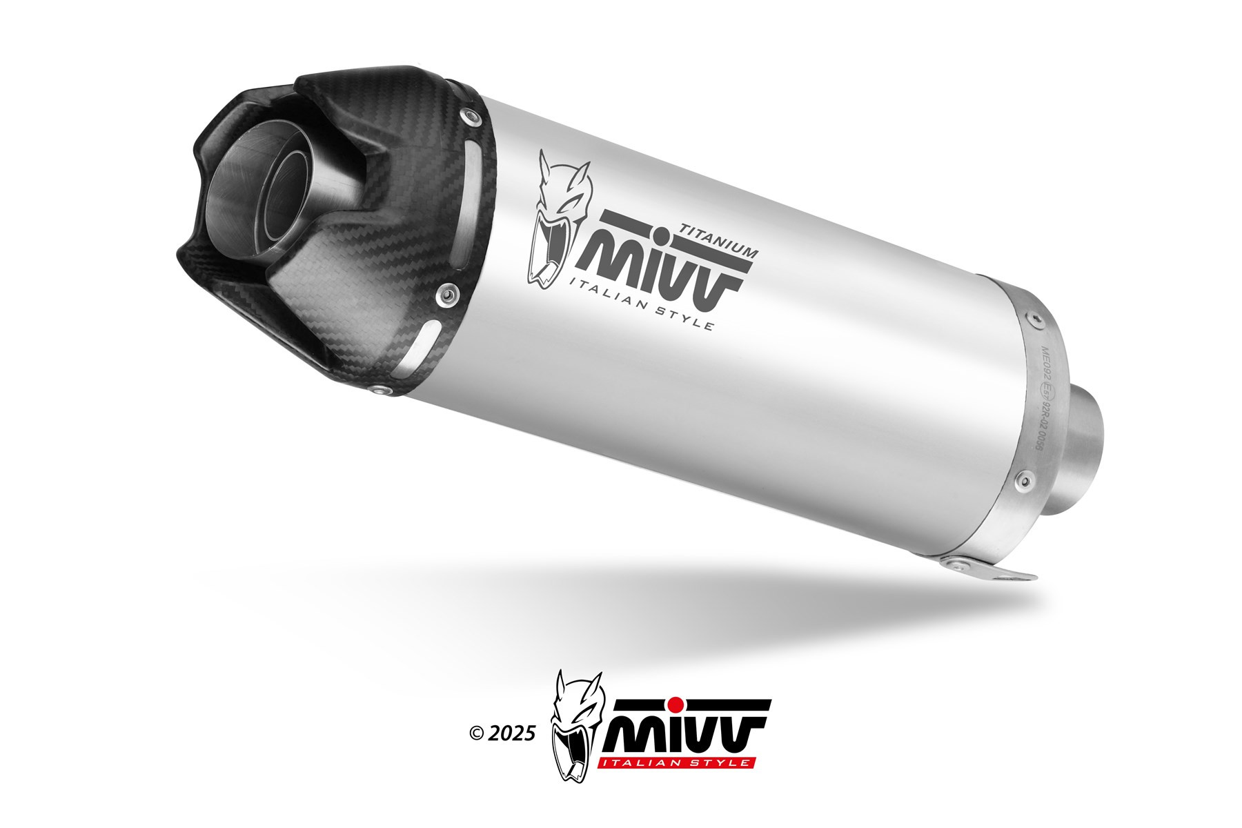 Mivv Escape Completo 4x2x1 AK-1 Titanium con tapa de carbono Honda CB 650 R 2024-25