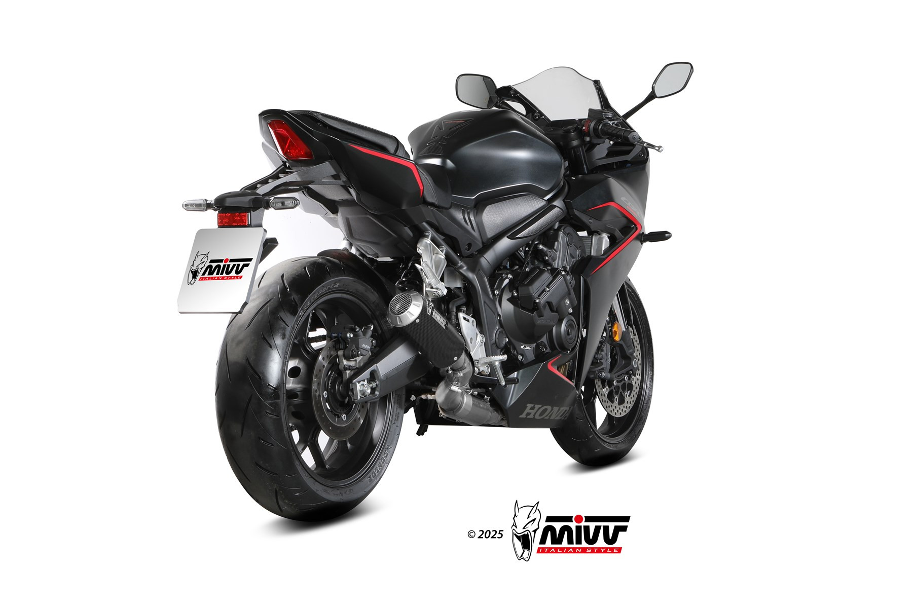 Mivv Escape Completo 4x2x1 MK3 Black Honda CB 650 R 2024-25