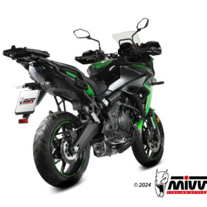 Mivv Full System 2x1 DELTA RACE BLACK KAWASAKI Versys 650 2024-25