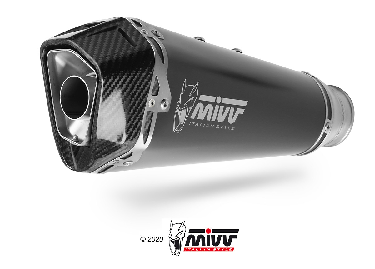 Mivv Full System 2x1 DELTA RACE BLACK YAMAHA MT-07 2025-