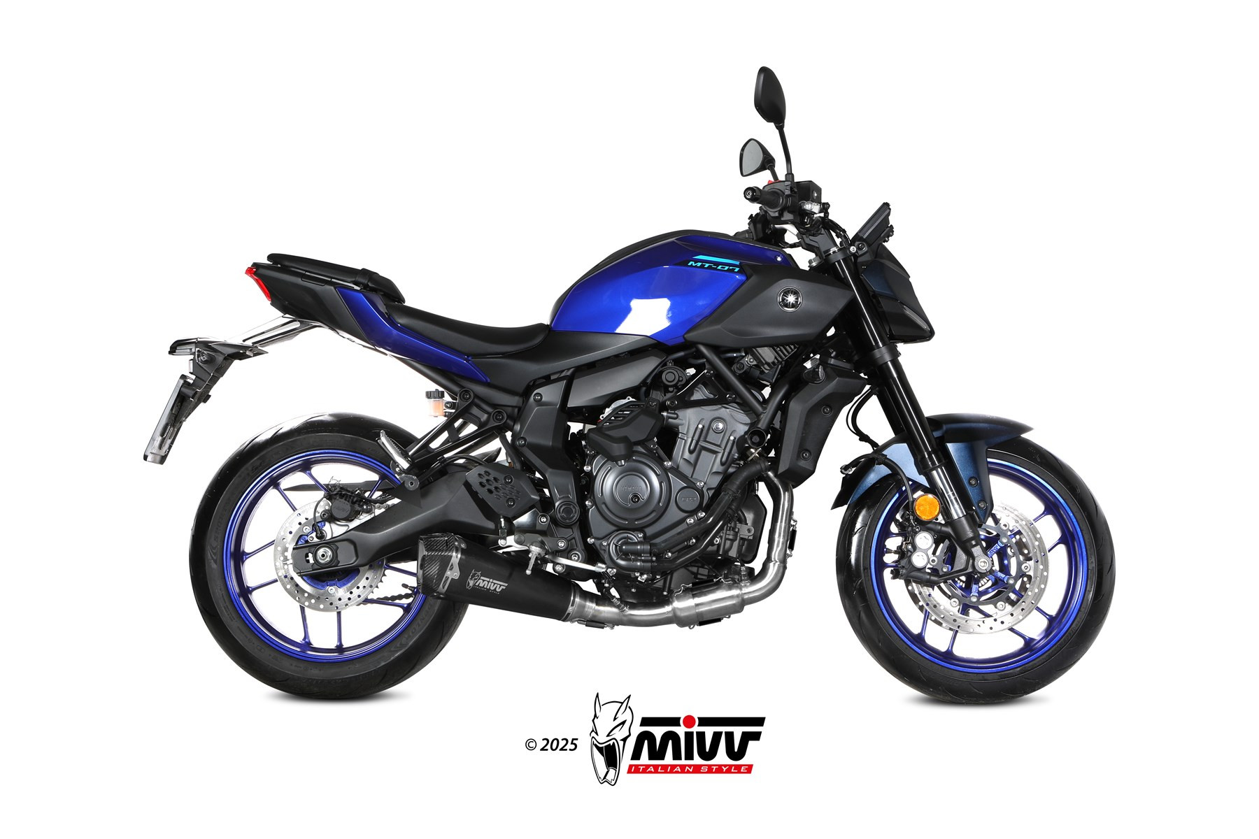 Mivv Full System 2x1 DELTA RACE BLACK YAMAHA MT-07 2025-