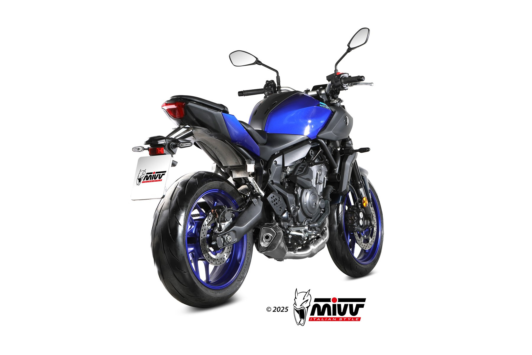 Mivv Full System 2x1 DELTA RACE BLACK YAMAHA MT-07 2025-