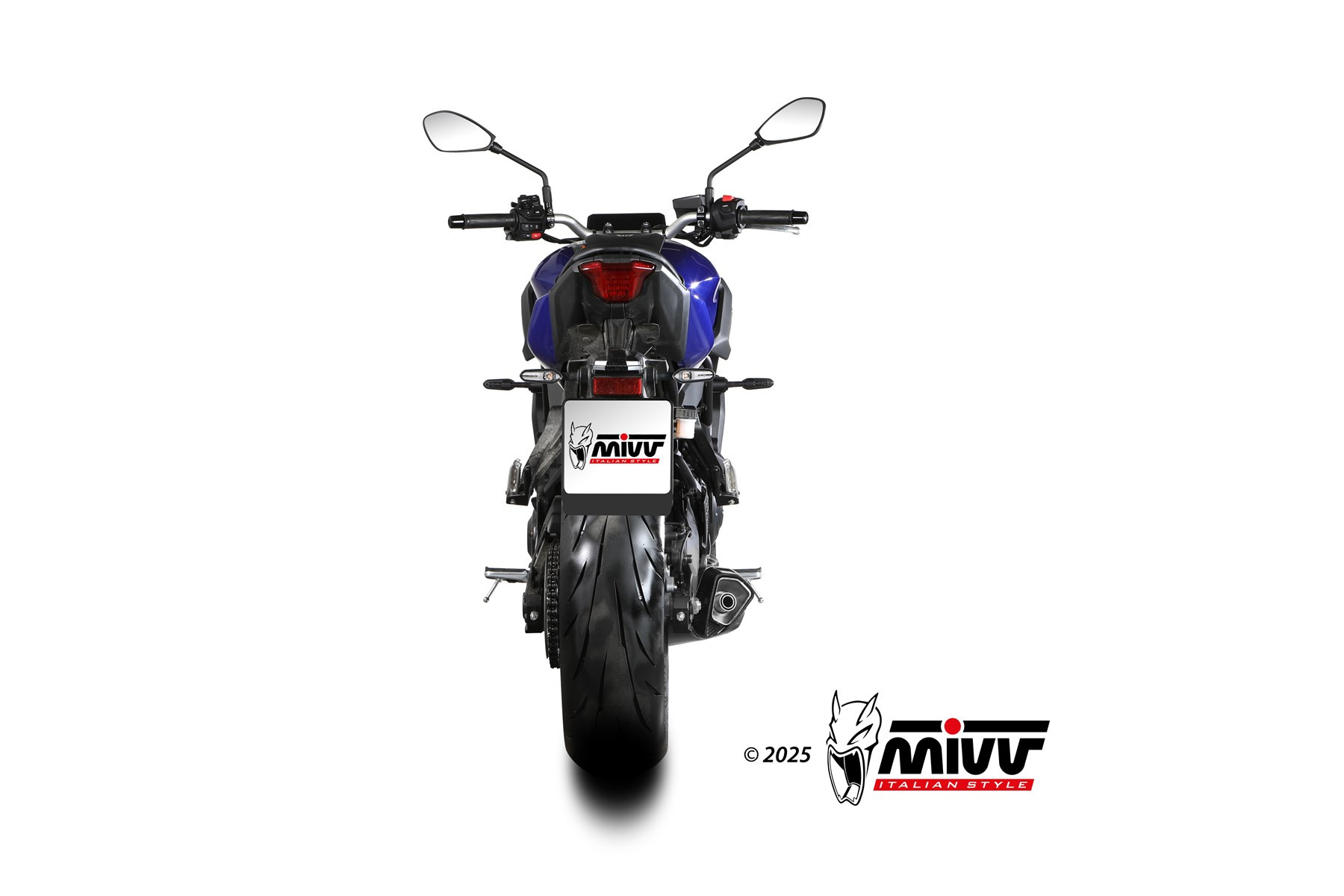 Mivv Full System 2x1 DELTA RACE BLACK YAMAHA MT-07 2025-
