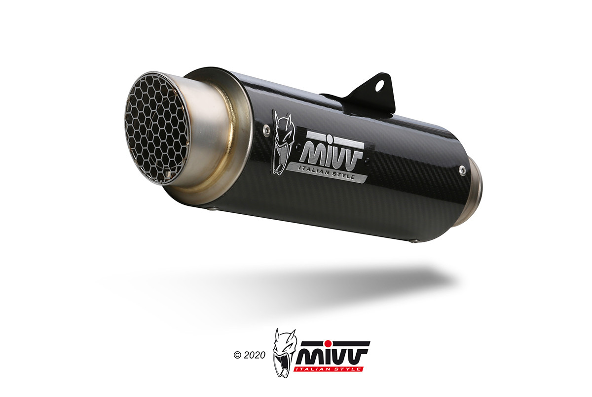 Mivv Full System 2x1 GPpro CARBON YAMAHA MT-07 2025-