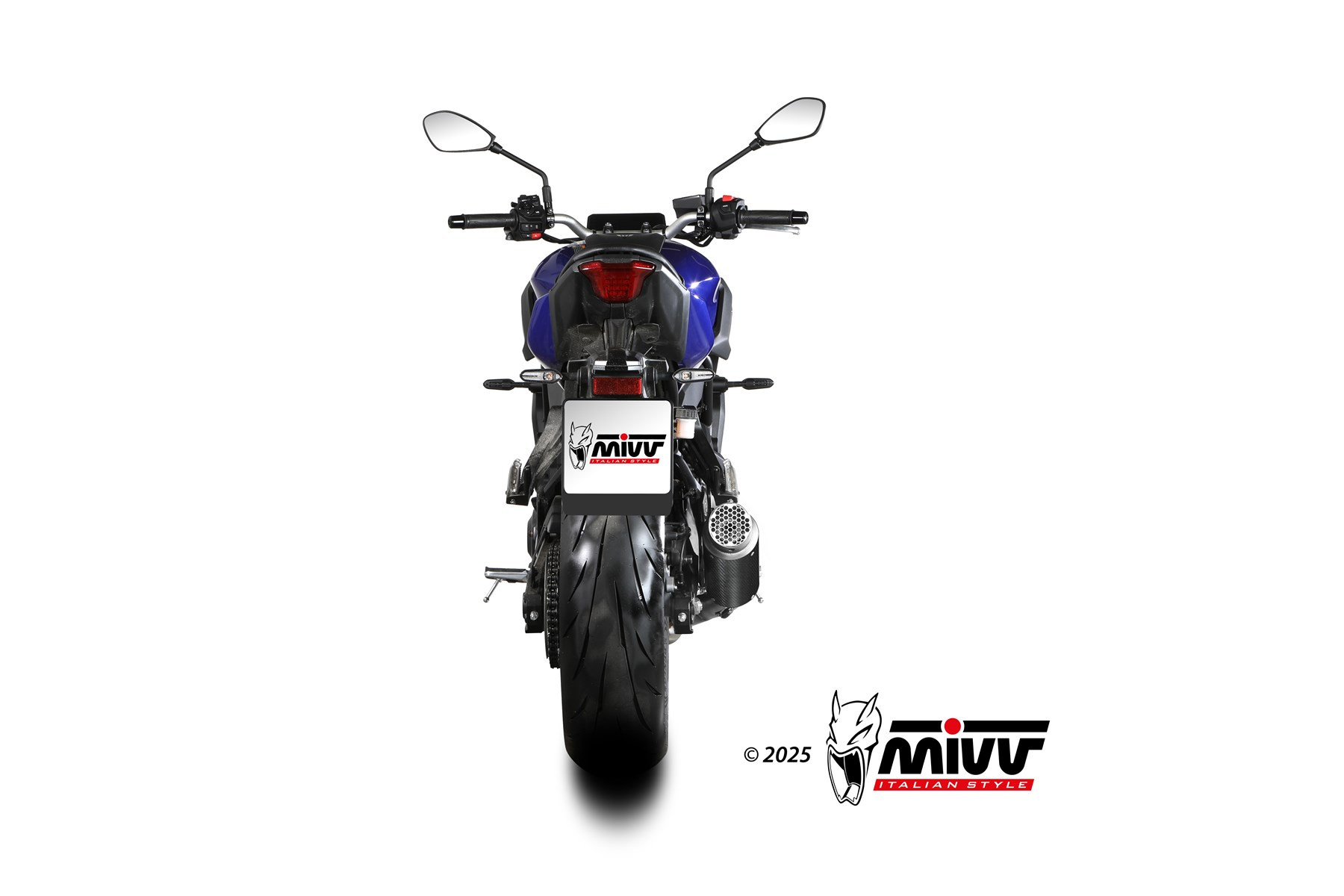 Mivv Full System 2x1 GPpro CARBON YAMAHA MT-07 2025-
