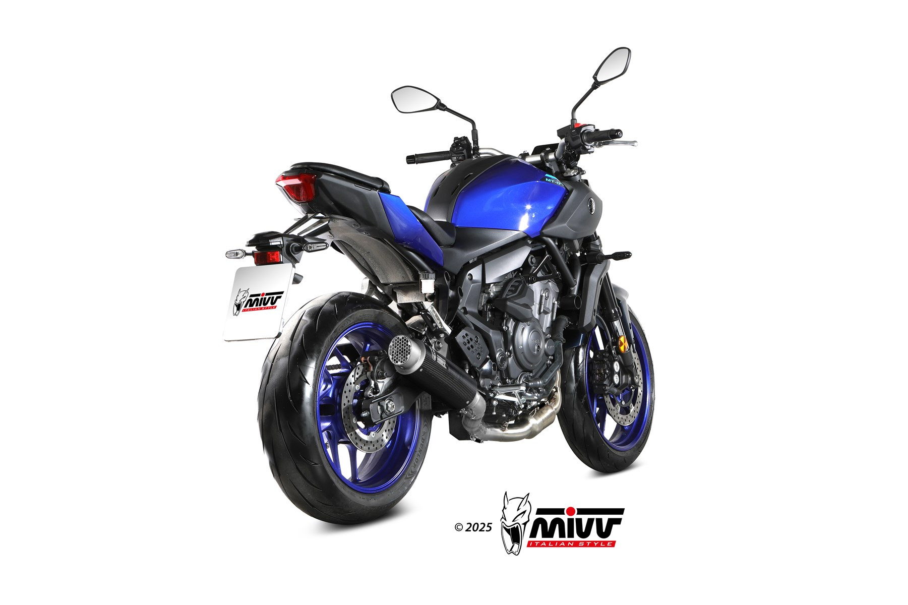 Mivv Full System 2x1 GPpro CARBON YAMAHA MT-07 2025-