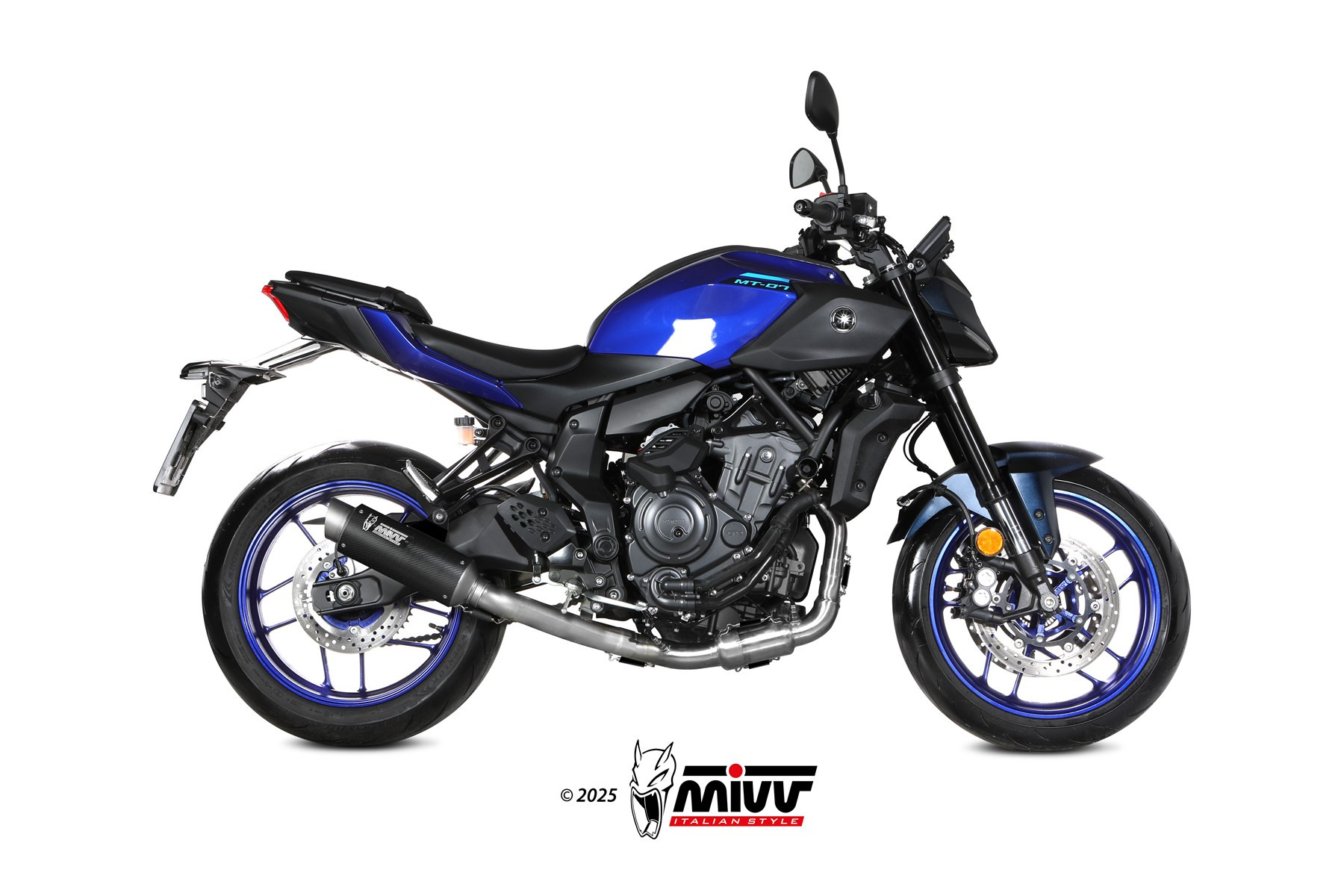 Mivv Full System 2x1 GPpro CARBON YAMAHA MT-07 2025-