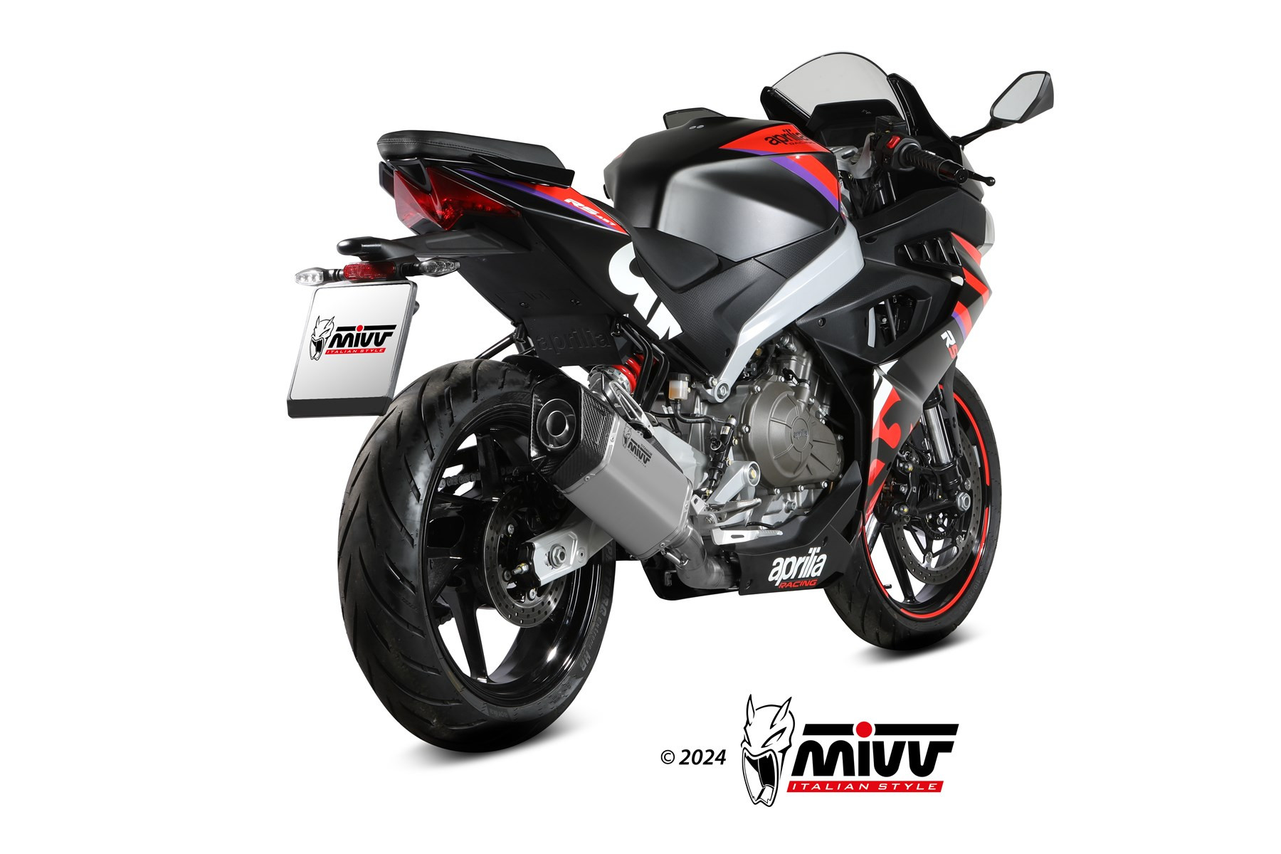Mivv Full System 2x1 SR-1 TITANIUM APRILIA RS 457 2024-25