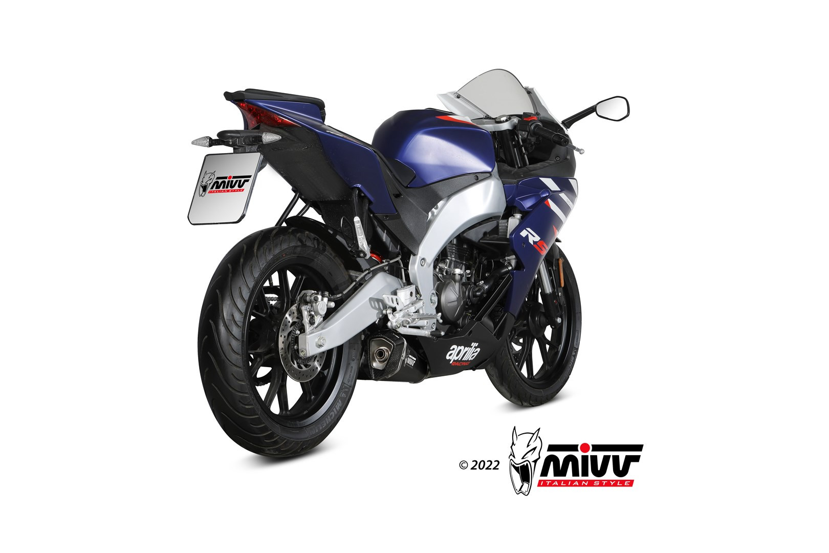 Mivv Full system 2x1 Oval Black con tapa carbono Yamaha T-MAX 560 2022-25