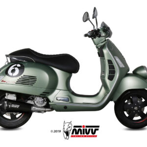 Mivv Slip-On Oval Black con tapa carbono KTM 690 SMC R 2020-24