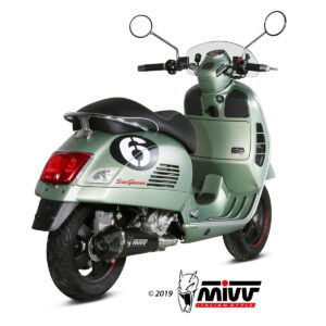 Mivv Slip-On Oval Black con tapa carbono KTM 690 SMC R 2020-24
