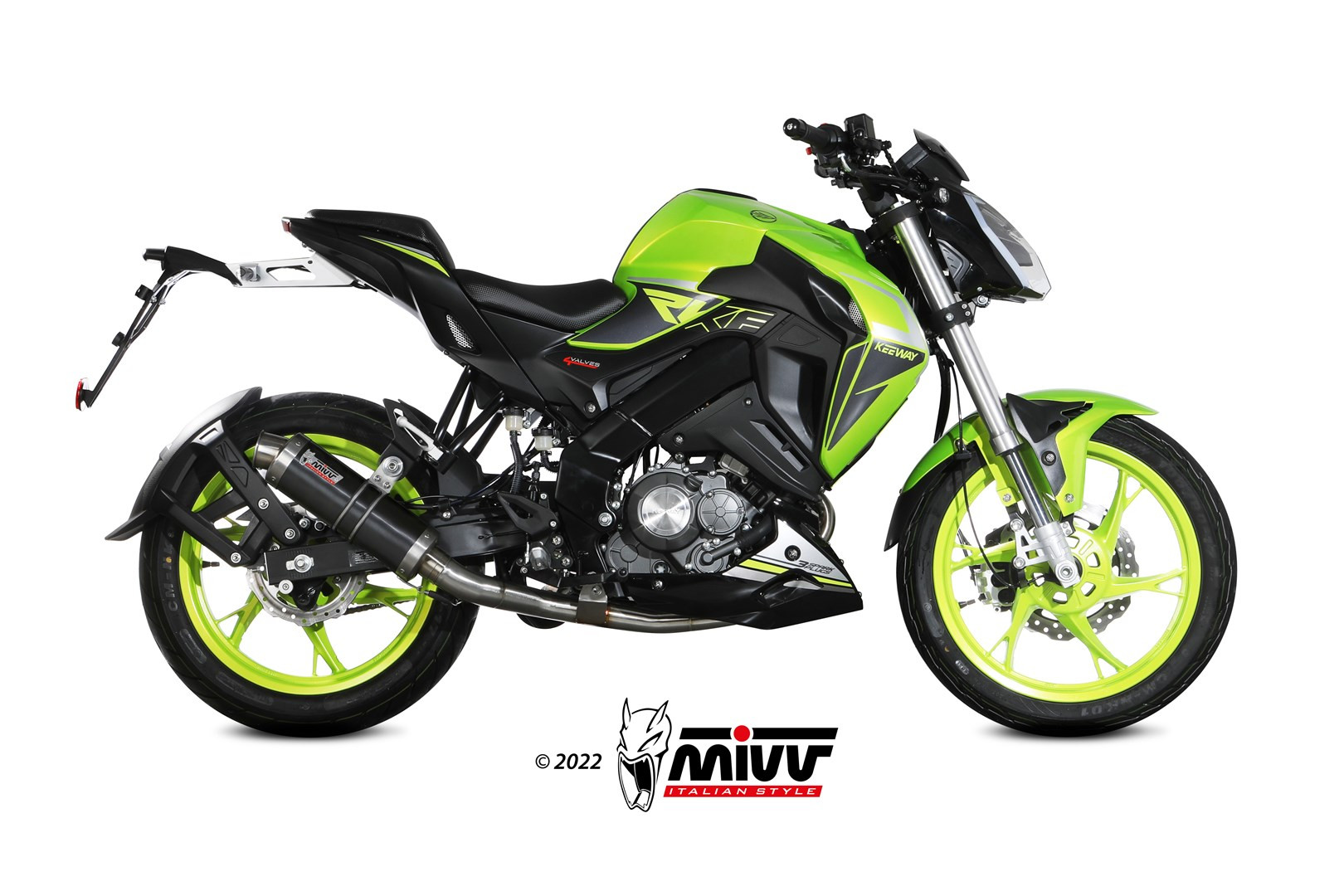 Mivv Full system 1x1 GP Black Keeway RKF 125 2021-24