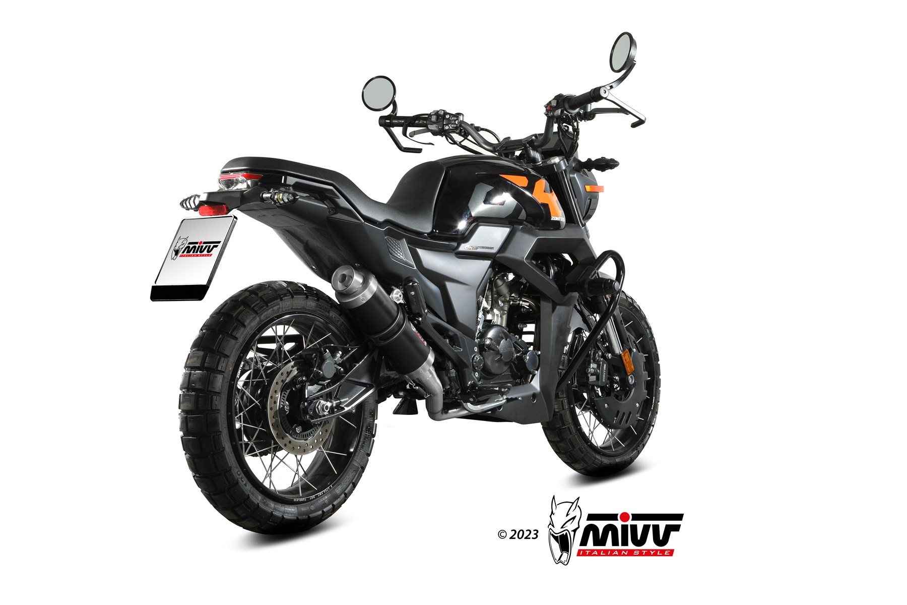 Mivv Full system 1x1 GP Black Zontes ZT 125 GK 2021-24