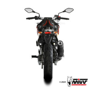 Mivv Full system 1x1 GP Black con tapa carbono Voge Brivido 125R 2023-24