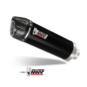 Mivv Full system 1x1 GP Black con tapa carbono Voge Brivido 125R 2023-24