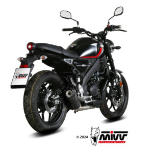 MIVV SLIP-ON GP BLACK CON TAPA EN CARBONO YAMAHA YZF R1 1000 1998-01