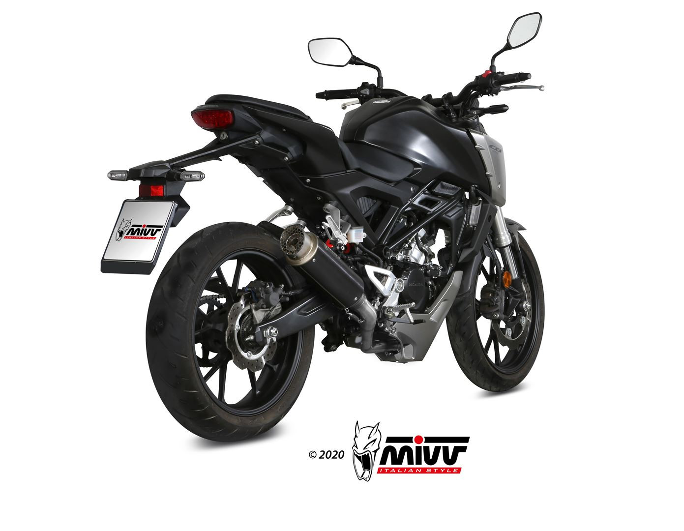 Mivv Full system 1x1 GP Pro black Honda CB 125 R 2018-20