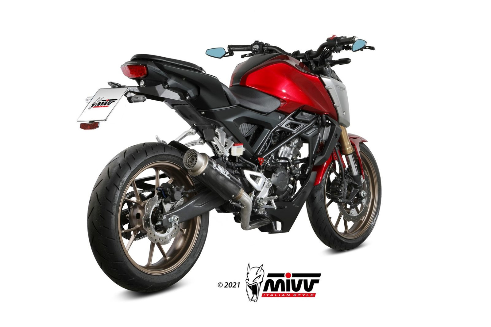 Mivv Full system 1x1 GP Pro carbono Honda CB 125 R 2021-24