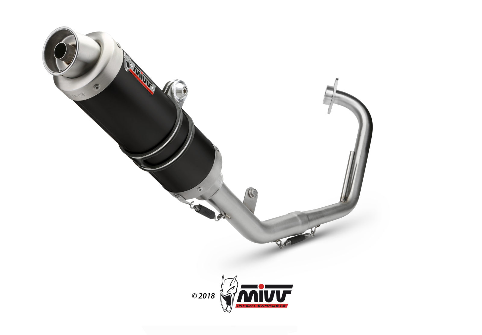 Mivv Full system 1x1 GP black Yamaha YZF R125 2008-13