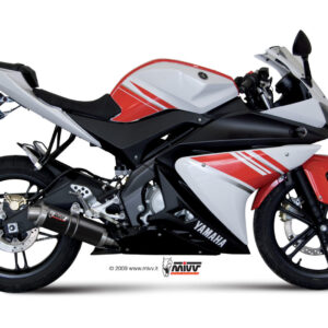 Mivv Full system 1x1 Suono black con tapa carbono Yamaha YZF R125 2008-13