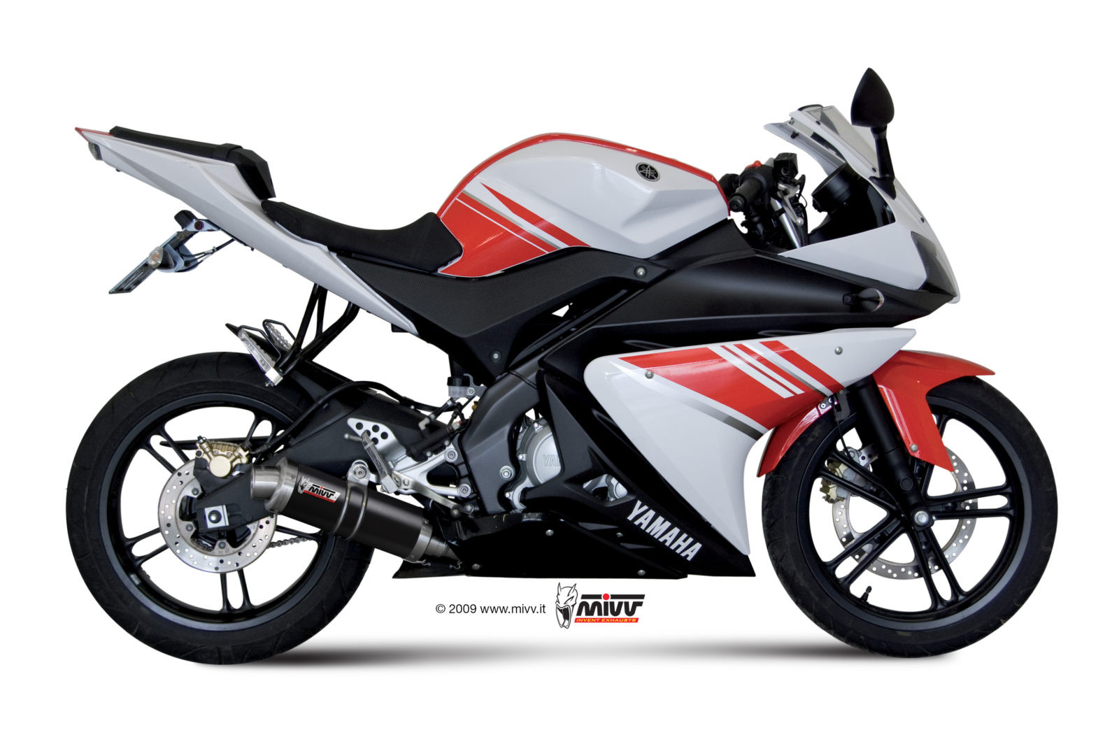 Mivv Full system 1x1 Suono black con tapa carbono Yamaha YZF R125 2008-13