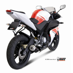 Mivv Full system 1x1 Suono black con tapa carbono Yamaha YZF R125 2008-13