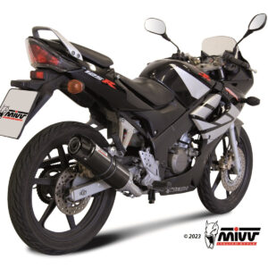 Mivv Full system 1x1 GP black con tapa carbono Honda CBR 125 R 2004-10