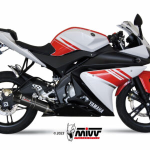 Mivv Full system 1x1 GP black con tapa carbono Yamaha YZF R125 2008-13