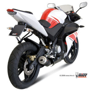 Mivv Full system 2x1 GP black Yamaha T-MAX 500 2008-11