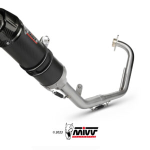 Mivv Full system 1x1 GP carbon con tapa carbono Yamaha YZF R125 2008-13