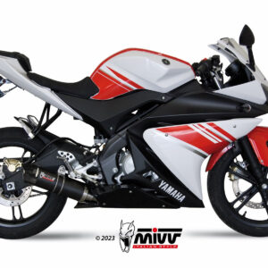 Mivv Full system 1x1 GP carbon con tapa carbono Yamaha YZF R125 2008-13