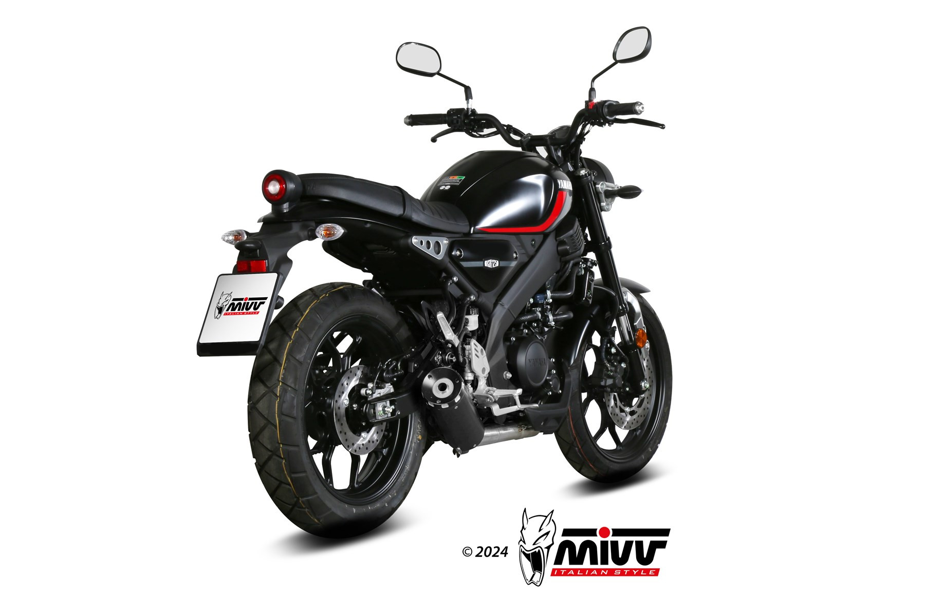 Mivv Full system 1x1 GP CARBON con tapa en carbono YAMAHA XSR 125 2022-24