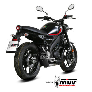 Mivv Full system 1x1 HR-1 Black con tapa en carbono larga YAMAHA XSR 125 2022-24