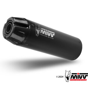 Mivv Full system 1x1 HR-1 Black con tapa en carbono larga YAMAHA XSR 125 2022-24