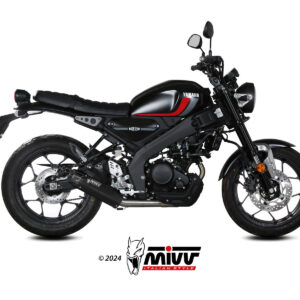 Mivv Full system 1x1 HR-1 Black con tapa en carbono larga YAMAHA XSR 125 2022-24