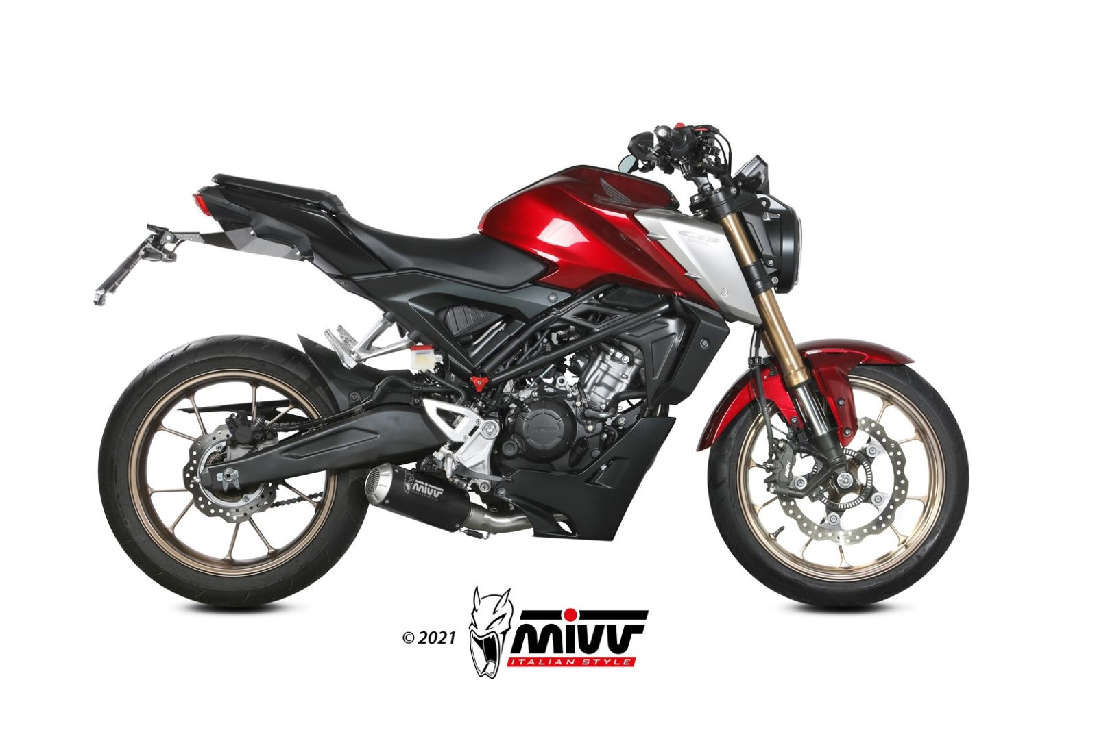 Mivv Full system 1x1 MK3 Black Honda CB 125 R 2021-24