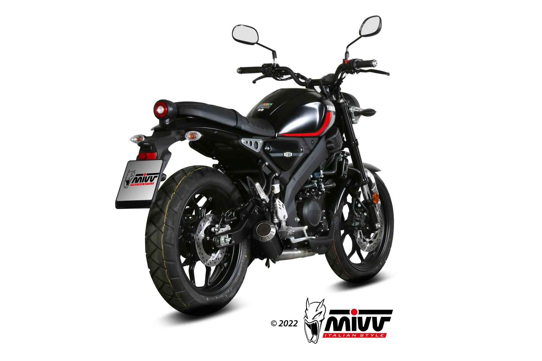Mivv Full system 2x1 SR-1 Black Titanium Yamaha YZF R7 2022-24