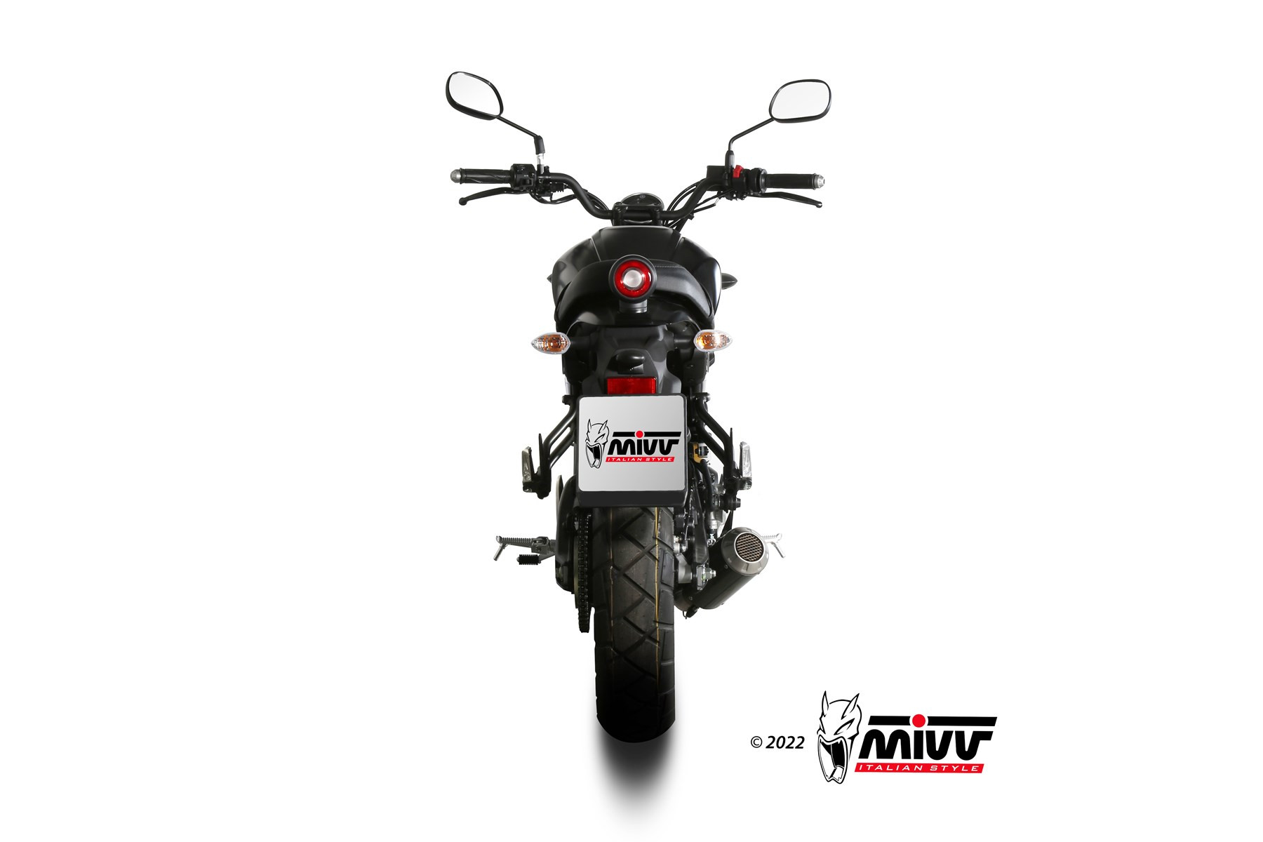 Mivv Full system 2x1 SR-1 Black Titanium Yamaha YZF R7 2022-24
