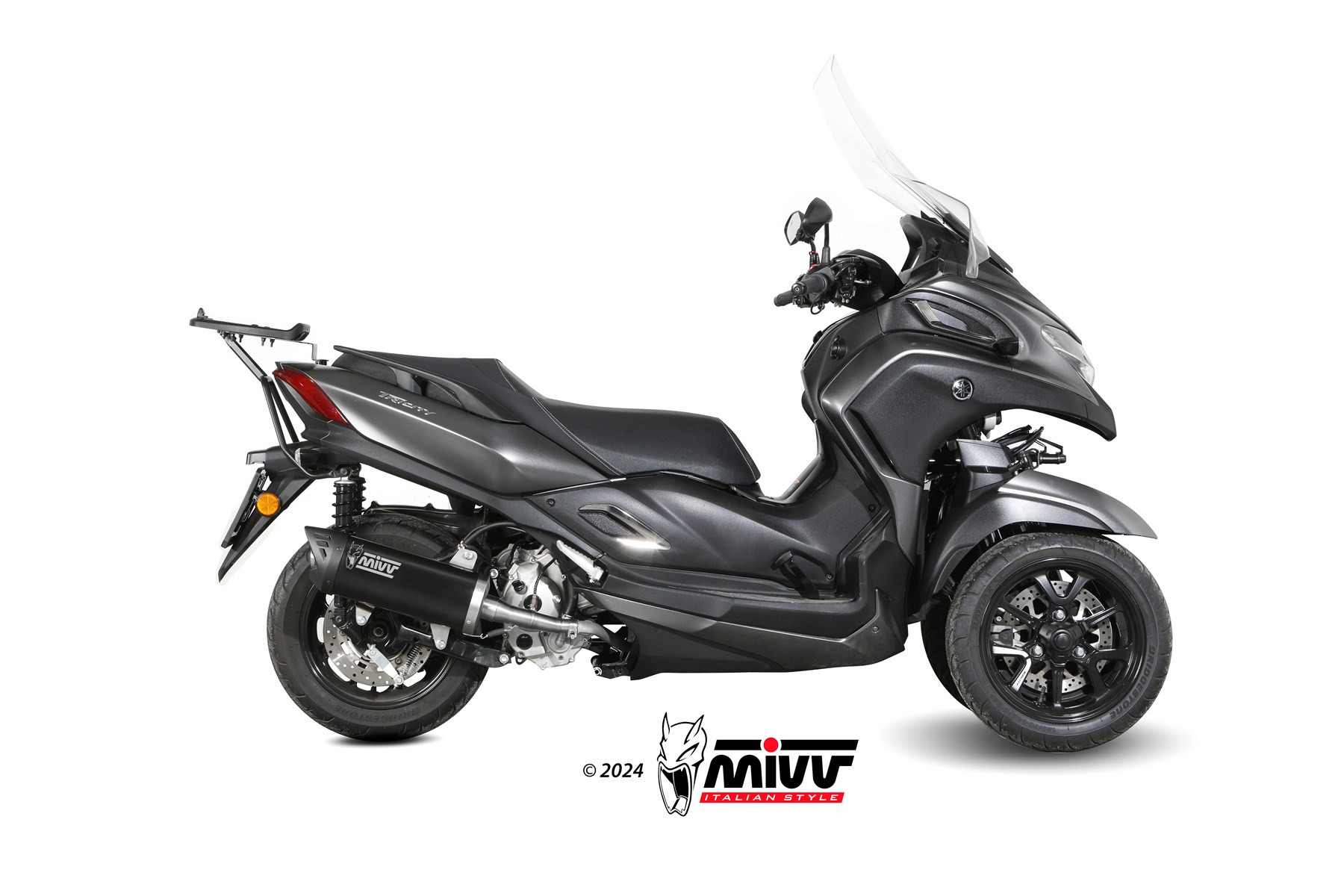 Mivv Full system 1x1 Mover Black Yamaha Tricity 300 2021-24