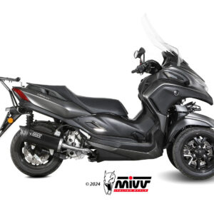 Mivv Slip-On Oval Black con tapa carbono Moto Morini Seiemmezzo STR 2022-24