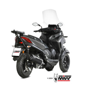 Mivv Slip-On Oval Black con tapa carbono Moto Morini Seiemmezzo STR 2022-24